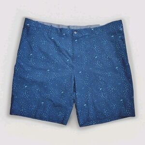 Adidas Ultimate Golf Shorts Mens 42 Blue Flag AOP Stretch Performance HA9122